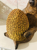 Vintage Fairy Garden Ornaments Bear with Beehive