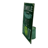 Vintage Fairy Garden Metal Retro Smile Sign